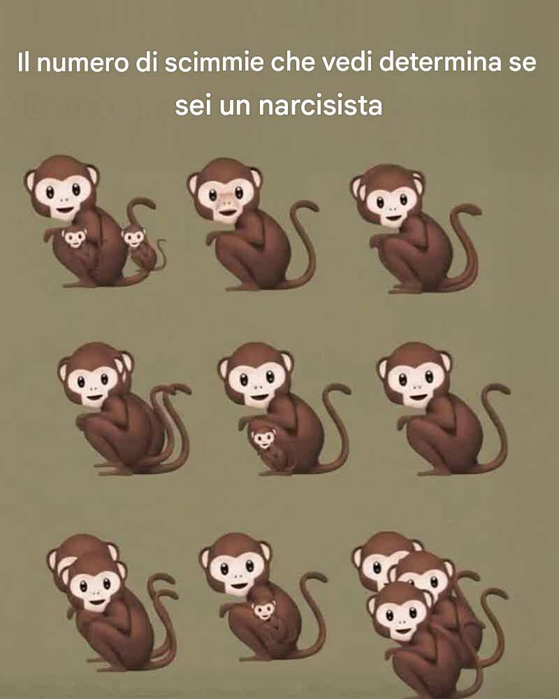 Quante scimmie vedi? La psicologia che si cela dietro ciò che notiamo A prima vista, l’immagine sembra giocosa: file di simpatiche scimmiette stilizzate disposte ordinatamente su uno sfondo neutro. Ma la didascalia in grassetto in alto lancia un’affermazione provocatoria: “Il numero di scimmie che vedi determina se sei un narcisista”. È il tipo di affermazione studiata per fermarti a metà dello scorrimento. Naturalmente, inizi a contare. Ma ecco il colpo di scena: quest’immagine in realtà non riguarda le scimmie. Riguarda la percezione. Cosa vedi realmente? Alcune persone contano rapidamente un numero fisso di scimmie, magari una per ogni posizione. Altre notano qualcosa di più: scimmie più piccole nascoste all’interno di quelle più grandi, sottili variazioni nelle pose o forme sovrapposte che non erano evidenti a prima vista. Improvvisamente, il numero cambia. Questa differenza solleva una domanda interessante: perché le persone vedono cose diverse nella stessa immagine? Il tuo cervello colma le lacune La percezione umana non è una registrazione perfetta della realtà, bensì un’interpretazione. Il cervello filtra, organizza e dà priorità alle informazioni visive in modo costante in base a: Esperienze passate Aspettative Attenzione ai dettagli Scorciatoie cognitive (euristiche) In immagini come questa, alcuni spettatori si concentrano solo sulle forme più evidenti, mentre altri scrutano più a fondo, individuando elementi nascosti. L’affermazione sul narcisismo: realtà o clickbait? Chiariamo una cosa: non esiste alcuna prova scientifica che il numero di scimmie che si vedono possa diagnosticare il narcisismo. L’affermazione è un classico esempio di esca psicologica virale: un contenuto che utilizza dichiarazioni audaci o leggermente controverse per catturare l’attenzione e incoraggiare l’interazione. Detto questo, queste illusioni possono comunque rivelare qualcosa di reale, non sui disturbi della personalità, ma su come elaboriamo le informazioni visive. Cosa potrebbe rivelare di te Sebbene non determini necessariamente il narcisismo, il tuo stile di osservazione può fornire indizi su alcune tendenze: Vedere meno scimmie → Potresti concentrarti sul quadro generale, filtrando i dettagli minori. Vedere più scimmie (incluse quelle nascoste) → Potresti avere una mentalità orientata al dettaglio, notando sottigliezze che gli altri trascurano. Nessuno dei due è migliore dell’altro: si tratta semplicemente di stili cognitivi diversi. Perché amiamo queste illusioni Immagini come questa diventano virali perché fanno leva su tre potenti istinti umani: Curiosità – “Mi sono perso qualcosa?” Autoriflessione – “Cosa dice questo di me?” Confronto – “Cosa hanno visto gli altri?” Trasformano una semplice immagine in un’esperienza psicologica condivisa. Riflessione finale Il vero messaggio non riguarda il narcisismo, ma la consapevolezza. A volte, ciò che vediamo non è tutta la storia. E a volte, guardando un po’ più da vicino, si scopre più di quanto ci aspettassimo. Quindi… dai un’altra occhiata. Quante scimmie vedi adesso?🐒