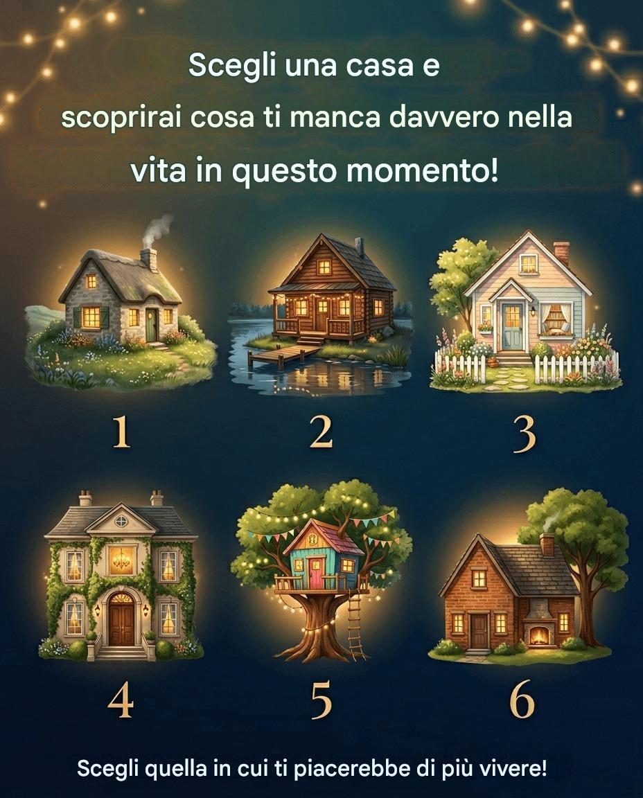 Scegli una casa e scoprirai cosa ti manca davvero nella vita in questo momento!