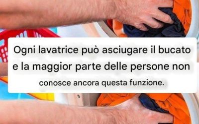 Ogni lavatrice può asciugare il bucato e la maggior parte delle persone non conosce ancora questa funzione.