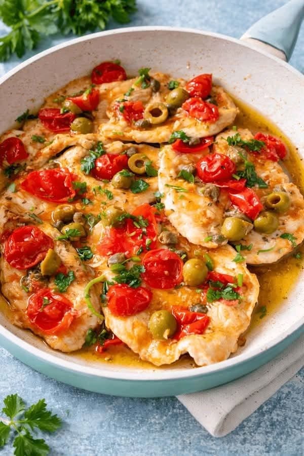 Il petto di pollo alla mediterranea che preparo quando voglio qualcosa di semplice ma davvero succoso